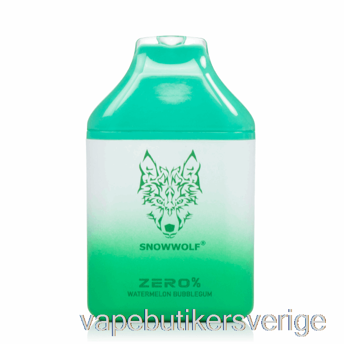 Vape Sverige Snowwolf Zero 5500 0% Nikotinfri Engångsvattenmelon Tuggummi